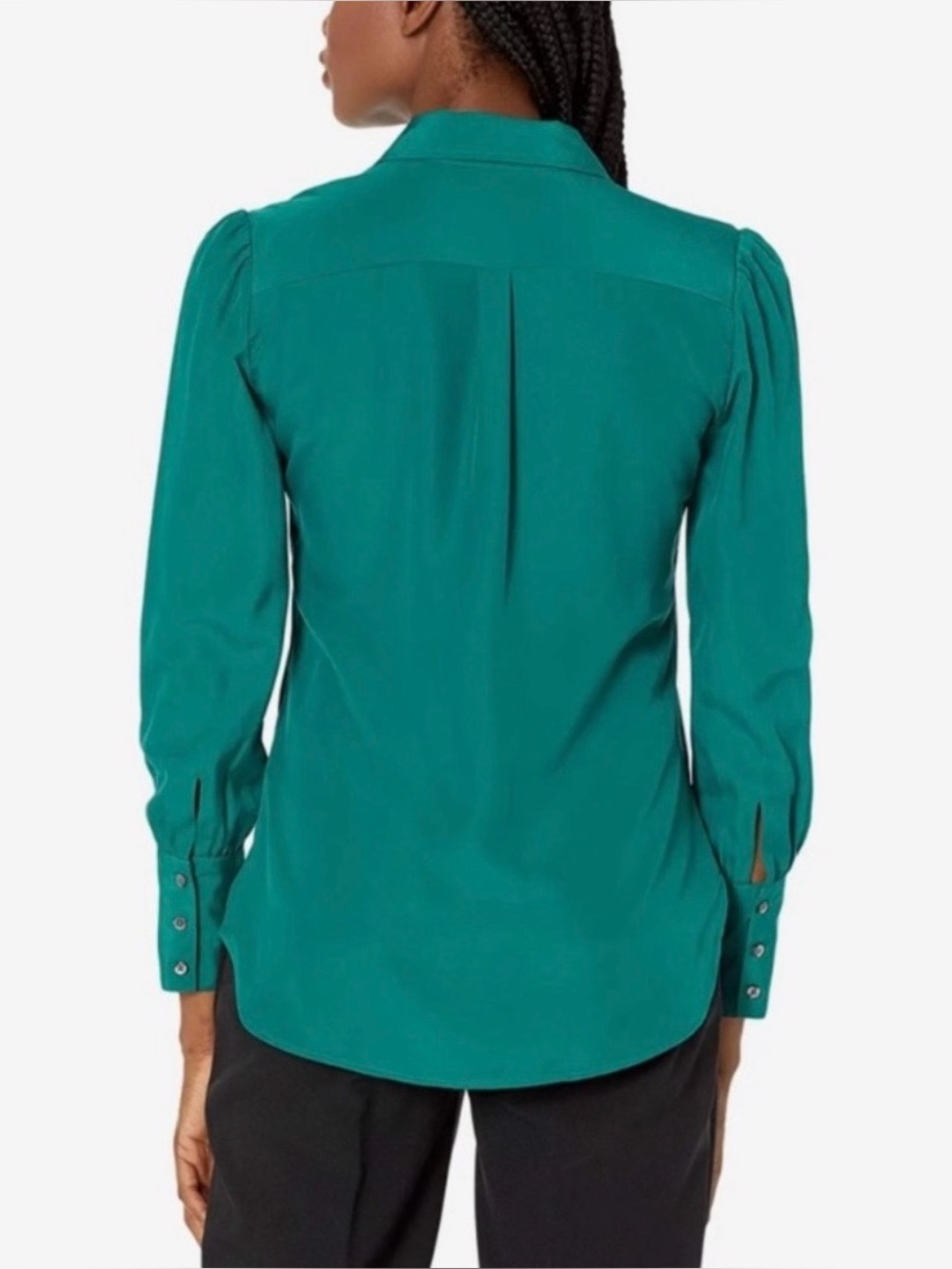UNTUCKit For Her Francine size 6 Green Long Sleeve Button Down